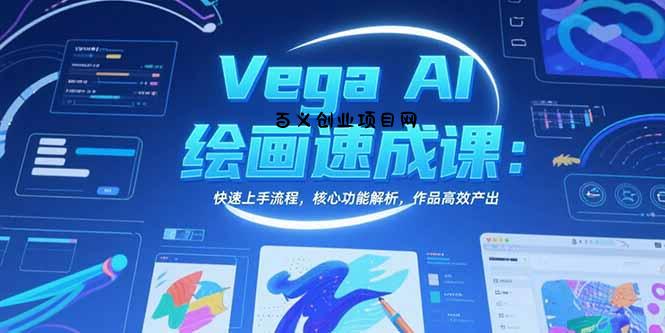 Vega AI绘画速成课：快速上手流程，核心功能解析，作品高效产出-百义网络创业网-虚拟电商货源