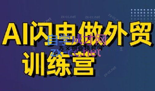 大卫·AI闪电做外贸训练营(更新7月)-百义网络创业网-虚拟电商货源