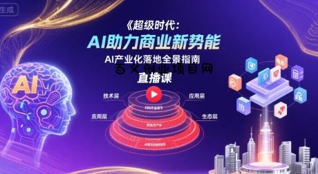 超级时代：AI助力商业新势能直播课，AI产业化落地全景指南-百义网络创业网-虚拟电商货源