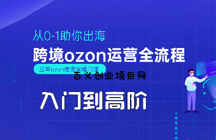 悟空跨境·OZON入门到高阶全流程-百义网络创业网-虚拟电商货源