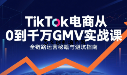 三千老师·TikTok电商从0到千万GMV实战课-百义网络创业网-虚拟电商货源
